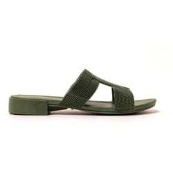 Sandales femme Brasileras Vert Militaire semelle en gomme