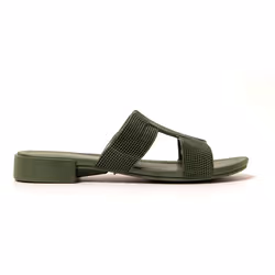 Sandales femme Brasileras Vert Militaire semelle en gomme