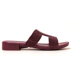 Sandales femme Brasileras Grenat semelle en gomme