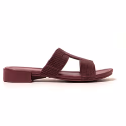 Sandales femme Brasileras Grenat semelle en gomme