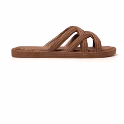 Sandales femme Brasileras Marron semelle en gomme