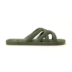 Sandales femme Brasileras Vert Militaire semelle en gomme