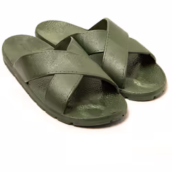 Sandales homme Brasileras Vert Militaire semelle en gomme