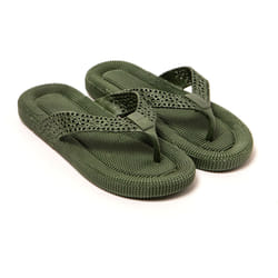 Tongs femme Brasileras Vert Militaire semelle en gomme