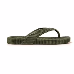 Tongs homme Brasileras Vert Militaire semelle en gomme