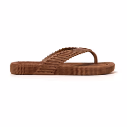 Tongs homme Brasileras Marron semelle en gomme