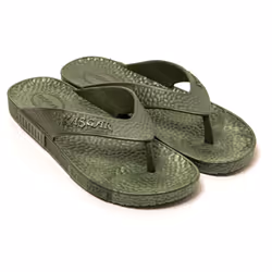 Tongs homme Brasileras Vert Militaire semelle en gomme