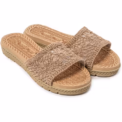 Sandales femme Brasileras Marron semelle en gomme