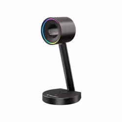 Tempest Soporte Auriculares Gaming HUB USB RGB Carga Qi Sobremesa Negro