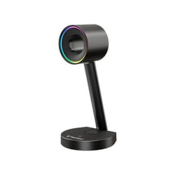 Tempest Soporte Auriculares Gaming HUB USB RGB Carga Qi Sobremesa Negro
