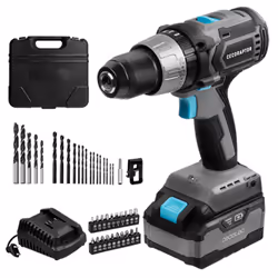 Cecotec 70005, Perceuse à poignée pistolet, Sans brosse, 1800 tr/min, 500 tr/min, 26000 bpm, 50 N·m