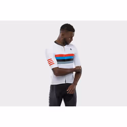 Siroko M2 Westfalia Maillot Velo Manches Courte XL, Adulte, Mâle, Blanc, Tee-shirt, XL, SML
