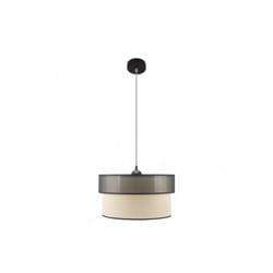 Fabrilamp - Lampe suspendue de 1 lumière modèle felix or-noir