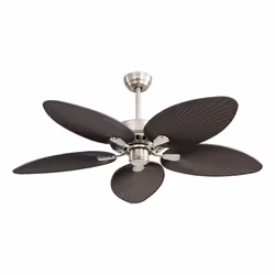 Fabrilamp 173191534 ventilateur Marron, Nickel
