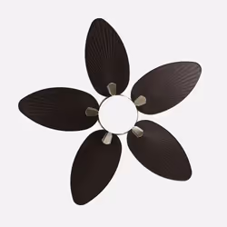 Fabrilamp 173191534 ventilateur Marron, Nickel