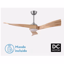 Fabrilamp 173491342 ventilateur Noir, Chêne