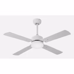 Fabrilamp 173591401, Ventilateur à lame domestique, Blanc, Plafond, 45 dB, 310 tr/min, 107 cm
