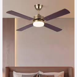 Fabrilamp 173591414 ventilateur Couleur cerise, Or, Noyer