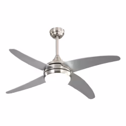Fabrilamp KLOD, Ventilateur à lame domestique, Nickel, Platine, Plafond, 45 dB, 210 tr/min, 117 cm