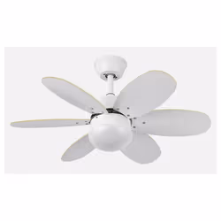 Fabrilamp 175791637, Ventilateur à lame domestique, Multicolore, Blanc, Plafond, 45 dB, 270 tr/min, 85 cm