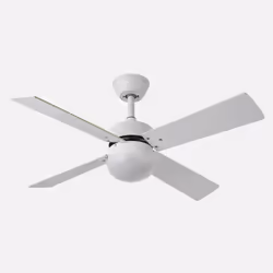Fabrilamp Sofia, Ventilateur à lame domestique, Blanc, Plafond, Panneaux MDF, Métal, Polycarbonate (PC), 45 dB, 6620 m³