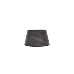 Fabrilamp - Abat-jour salma e27 noir bois 25dx20dx15h conique