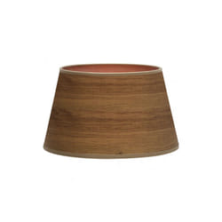 Fabrilamp - abat-jour salma e27 bois foncé 45dx35dx30h conique ouvert