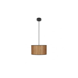 Tapiro pendant 1xe27 parchemin/noir regx30x30 cm
