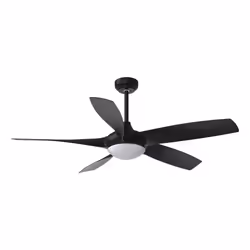 Fabrilamp 181591509, Ventilateur à lame domestique, Noir, Plafond, Acrylonitrile-Butadiène-Styrène (ABS), Métal, Polycarbonat ...