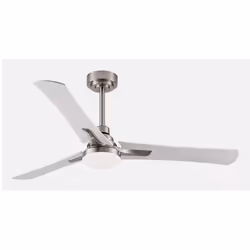 Fabrilamp 182491303, Ventilateur à lame domestique, Hêtre, Nickel, Blanc, Plafond, Cristal, Panneaux MDF, Métal, 38 dB, 6730 ...