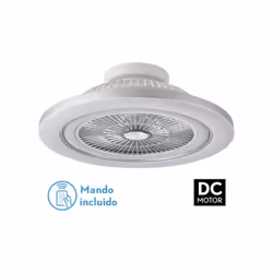 VENTILATEUR 72W DC MATO NIUEL 5 PALES. C/TÉLÉCOMMANDE, MÉMOIRE, MINUTERIE ET RÉG.INTENSITÉ Couleur : Nickel Matériau : Métal  ...