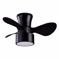 Fabrilamp KOS, Ventilateur à lame domestique, Noir, Plafond, 42 dB, 360 tr/min, 60 cm