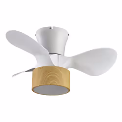 Fabrilamp KOS, Ventilateur à lame domestique, Hêtre, Blanc, Plafond, 42 dB, 360 tr/min, 60 cm