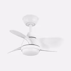 Fabrilamp 186291301, Ventilateur à lame domestique, Blanc, Plafond, Acrylonitrile-Butadiène-Styrène (ABS), Métal, Polycarbona ...