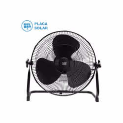 Ventilateur industrielSOLAR deofla série CYCLON en métal, aluminium et polycarbonate de couleur BLACK avec three pales et cin ...