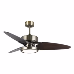 Fabrilamp 187391314 ventilateur Noir, Noyer