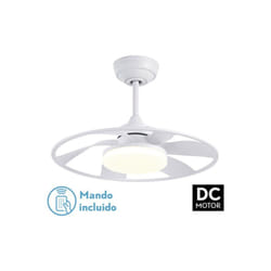 Fabrilamp - Ventilateur Dc Celsius 26w White 6 Lames 55d 2950lm 3000-4000-6500k 6vel. Télécommande, mémoire et minuterie