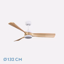 Fabrilamp 187991368 ventilateur Hêtre, Blanc