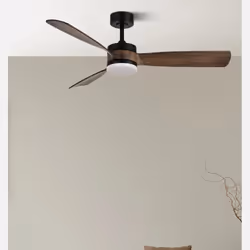 Fabrilamp 187991309 ventilateur Noir, Chêne