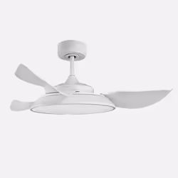 Fabrilamp Sierra, Ventilateur à lame domestique, Blanc, Plafond, Acrylonitrile-Butadiène-Styrène (ABS), Métal, Polycarbonate  ...