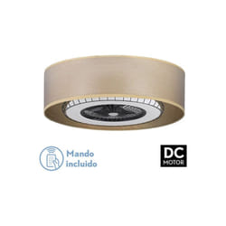 Ventilateur dc Tania 72w Light Wood 5 pales 6 vitesses 3col Télécommande,mémoire,reg.Intensité,timer 6120lm 70d - Fabrilamp