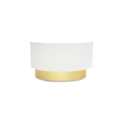 Fabrilamp - Applique anuska 1xe27 blanc/or 17x30x16 cm