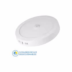 Downlight rond dede surface de de la série JADE en couleur BLANCO et avec SENSOR DE MOVIMIENTO CREPUSCULAR. Fabriqué en alumi ...