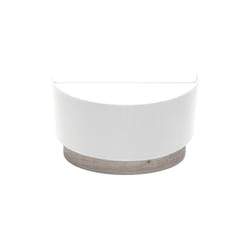 Fabrilamp - Applique tatiana 1xe27 blanc-bois gris 17x30x15 cm