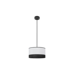 FABRILAMP Olga Pendant 1xe27 Black/white-black-mad.black Regx30x30 Cm