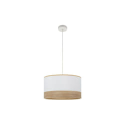 Fabrilamp - Olga Pendant 1xe27 White/white-mad.clear Regx40x40 Cm
