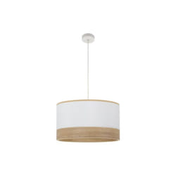 FABRILAMP Pendentif Olga 1xe27 blanc/blanc-mad.clear Regx50x50 Cm