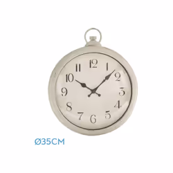 Horloge de Wall de la série EPOCA en couleur BLANCO en décapé. Fabriqué en verre et en polycarbonate. Il présente un design c ...