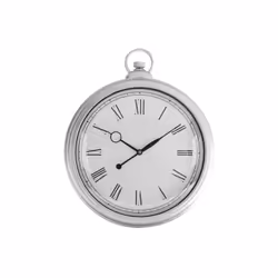 Horloge de Wall de de la série EPOCA en couleur SILVER, en verre et polycarbonate. Elle présente un design classique très déc ...
