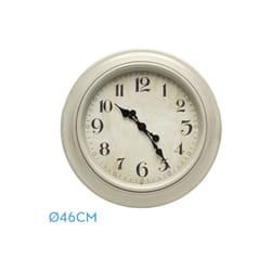 Fabrilamp - Horloge murale Lamba white 46d retro hands